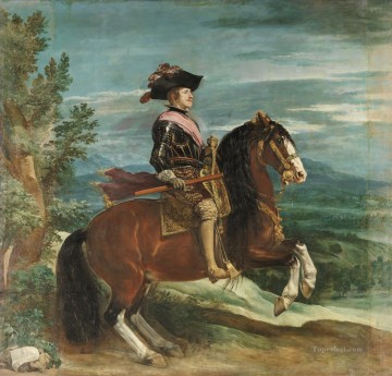  diego Pintura al %C3%B3leo - Felipe IV a caballo retrato Diego Velázquez